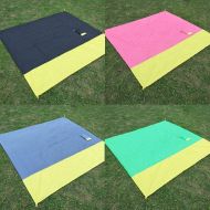 Angoo Pinsparkle Outdoor Waterproof Polyester Patchwork Beach Camping Picnic Blanket Blankets
