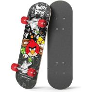 Kids Beginner Micro Mini Skateboard from Angry Birds - Learn Skateboarding in Style - Mini Wooden Cruiser Board with Cool Graphics for Boys & Girls 3-5 Years - 17” Deck, 54mm Wheels, Lightweight - Safe & Durable