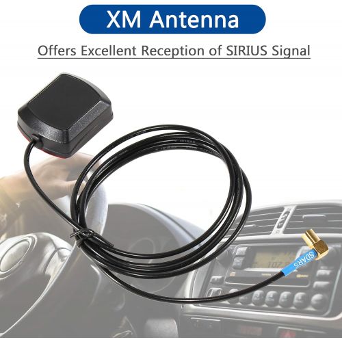  Anina 4 Ft SiriusXM Satellite Radio Antenna for Sirius XM Radio Receiver Compatible with Trucks RV Work with All XM Radio Receiver, Docks, and Cradles