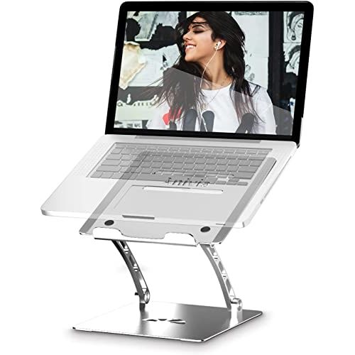  Adjustable Laptop Stand, Anivia Foldable Ergonomic Aluminum Computer Stand Holder with Heat-Vent, Laptop Riser Compatible with MacBook Air Pro, HP, Dell,Lenovo, All Notebook 10-17