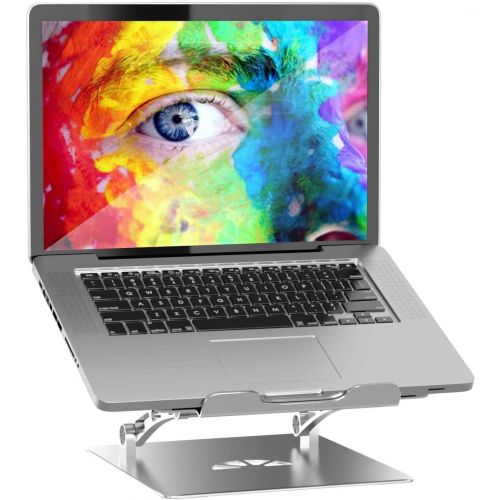  Adjustable Laptop Stand, Anivia Foldable Ergonomic Aluminum Computer Stand Holder with Heat-Vent, Laptop Riser Compatible with MacBook Air Pro, HP, Dell,Lenovo, All Notebook 10-17