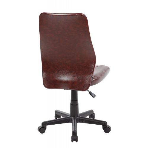  Anji Modern Furniture Anji Mid Back Armless Leather Computer Office Desk Chair