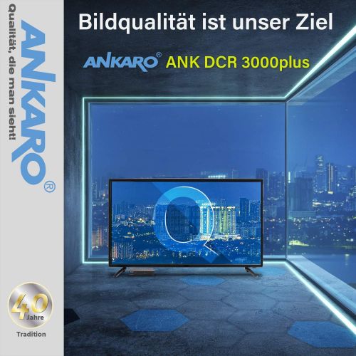  Ankaro DCR 3000 Plus Digital 1080P Full HD Cable Receiver for Cable TV with PVR Recording Function (HDTV, DVB C/C2, HDMI, Scart, Coaxial, Media Player, USB) Automatic Installation