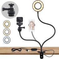 [아마존베스트]AnkePower LED Selfie Ring Light Stand with Remote Control, Table Ring Light with Webcam