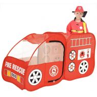 Ankecity Fire Engine Truck Pop-up Play Tent Kids Pretend Playhouse