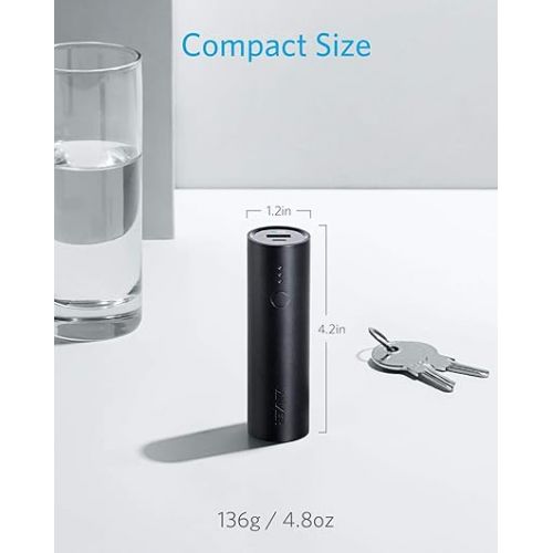 앤커 Anker PowerCore 5,000mAh Portable Charger, Ultra-Compact 5K External Battery with Fast-Charging Technology, Power Bank for iPhone 15/15 Plus/15 Pro/15 Pro Max, iPad, Samsung Galaxy and More