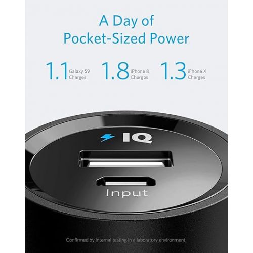 앤커 Anker PowerCore 5,000mAh Portable Charger, Ultra-Compact 5K External Battery with Fast-Charging Technology, Power Bank for iPhone 15/15 Plus/15 Pro/15 Pro Max, iPad, Samsung Galaxy and More