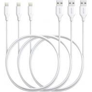 [아마존 핫딜]  [아마존핫딜][3 Pack] Anker Powerline Lightning Cable (3ft) Apple MFi Certified - Lightning Cables for iPhone Xs/XS Max/XR/X / 8/8 Plus / 7/7 Plus, iPad Mini / 4/3 / 2, iPad Pro Air 2