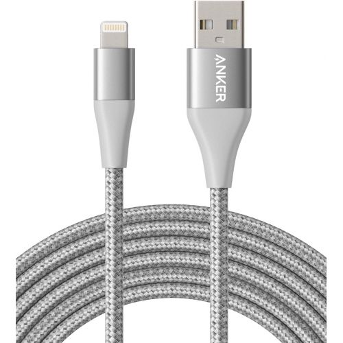 앤커 [아마존 핫딜]  [아마존핫딜]Anker Powerline+ II Lightning Cable (10ft), MFi Certified for Flawless Compatibility with iPhone Xs/XS Max/XR/X / 8/8 Plus / 7/7 Plus / 6/6 Plus / 5 / 5S and More(Silver)