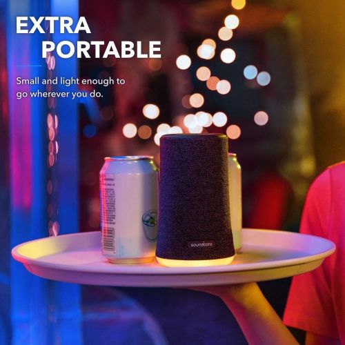 앤커 [아마존 핫딜]  [아마존핫딜]Anker Soundcore Flare Mini Bluetooth Speaker, Portable Wireless Speaker, Waterproof for Outdoor Parties, LED Light Show with 360° Sound and Bassup Technology