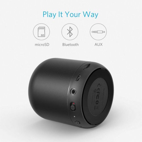 앤커 [아마존 핫딜]  [아마존핫딜]Anker SoundCore Mini, Super-Portable Bluetooth Speaker with 15-Hour Playtime, 66-Foot Bluetooth Range, Enhanced Bass, Noise-Cancelling Microphone - Black