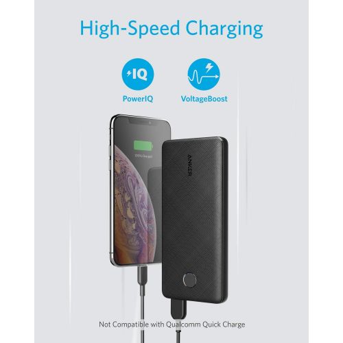 앤커 [아마존 핫딜]  [아마존핫딜]Anker PowerCore Slim 10000, Ultra Slim Portable Charger, Ultra-Compact 10000mAh External Battery, High-Speed PowerIQ and VoltageBoost Charging Technology Power Bank for iPhone, Sam