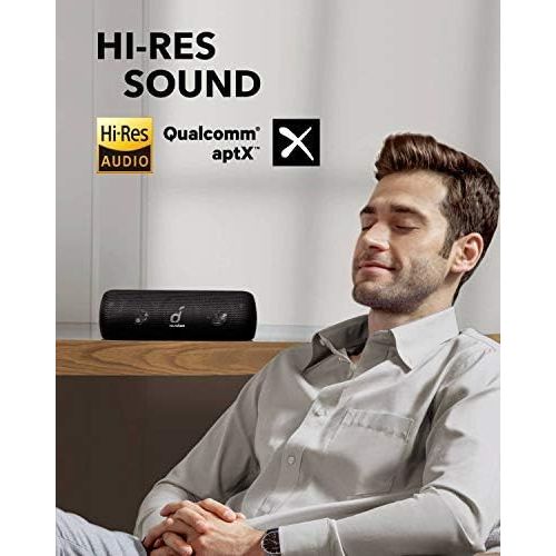앤커 [아마존 핫딜] [아마존핫딜]Anker Soundcore Motion+ Bluetooth Speaker with Hi-Res 30W Audio, Extended Bass and Treble, Wireless HiFi Portable Speaker with App, Customizable EQ, 12-Hour Playtime, IPX7 Waterpro
