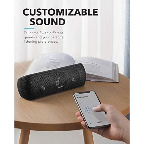 앤커 [아마존 핫딜] [아마존핫딜]Anker Soundcore Motion+ Bluetooth Speaker with Hi-Res 30W Audio, Extended Bass and Treble, Wireless HiFi Portable Speaker with App, Customizable EQ, 12-Hour Playtime, IPX7 Waterpro