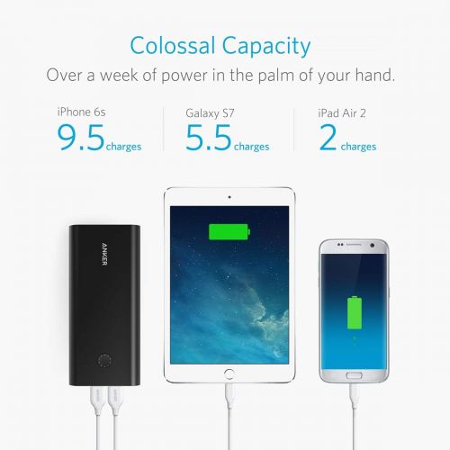 앤커 [아마존 핫딜] [아마존핫딜]Anker [Quick Charge] PowerCore+ 26800 Premium Portable Charger with Qualcomm Quick Charge 3.0 (Aluminum 3-Port Ultra-High-Capacity External Battery) [Recharges 2X Faster]