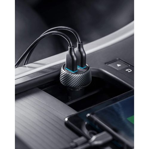 앤커 [아마존 핫딜] [아마존핫딜]Car Charger (Compatible with Quick Charge Devices), Anker 30W Dual USB Car Charger, PowerDrive Speed 2 with PowerIQ 2.0 for Galaxy S8/Edge/Note, iPhone Xs/Max/XR/X/8, iPad Pro/Air