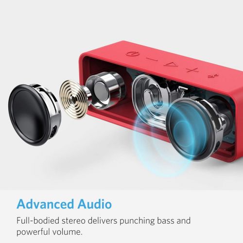 앤커 [아마존 핫딜] [아마존핫딜]Anker SoundCore 24-Hour Playtime Bluetooth Speaker with 10W Limited Output, Stereo Sound, Rich Bass, 66 ft Bluetooth Range, Built-in Mic. Portable Wireless Speaker for iPhone, Sams