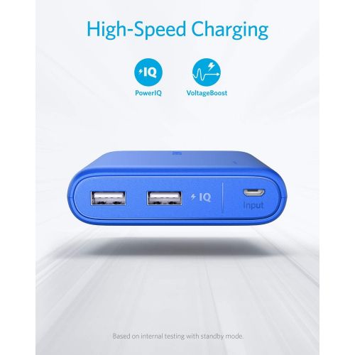 앤커 [아마존 핫딜] [아마존핫딜]Anker PowerCore 13000, Compact 13000mAh 2-Port Ultra-Portable Phone Charger Power Bank with PowerIQ and VoltageBoost Technology for iPhone, iPad, Samsung Galaxy ({Product.Technical