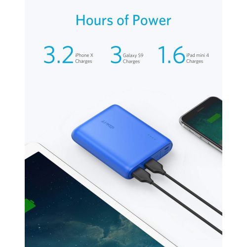 앤커 [아마존 핫딜] [아마존핫딜]Anker PowerCore 13000, Compact 13000mAh 2-Port Ultra-Portable Phone Charger Power Bank with PowerIQ and VoltageBoost Technology for iPhone, iPad, Samsung Galaxy ({Product.Technical