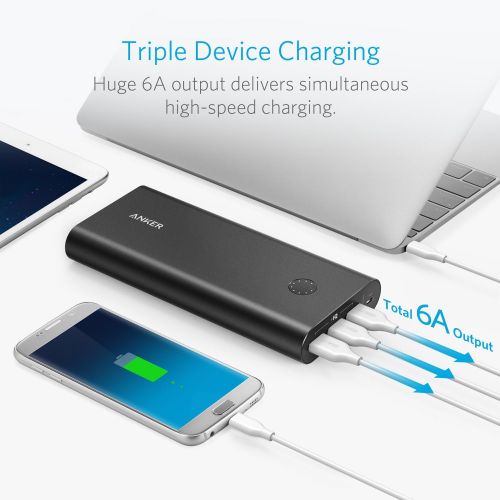 앤커 [아마존 핫딜] [아마존핫딜]Anker PowerCore+ 26800, Premium Portable Charger, High Capacity 26800mAh External Battery with Qualcomm Quick Charge 3.0 (in- and Output), Includes PowerPort+ 1 Wall Charger