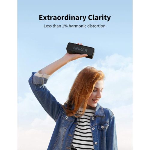 앤커 [아마존 핫딜] [아마존핫딜]Bluetooth Speakers, Anker Soundcore Bluetooth Speaker with Loud Stereo Sound, 24-Hour Playtime, 66 ft Bluetooth Range, Built-in Mic. Perfect Portable Wireless Speaker for iPhone, S