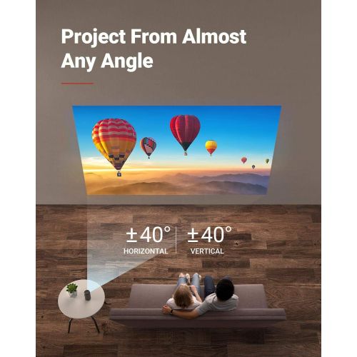 앤커 [아마존핫딜][아마존 핫딜] Anker Nebula Capsule Max, Pint-Sized Wi-Fi Mini Projector, 200 ANSI Lumen Portable Projector, 8W Speaker, Movie Projector, 100 Inch Picture, 4-Hour Video Playtime, Outdoor Projecto
