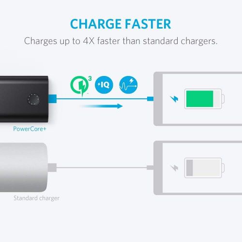 앤커 [아마존핫딜][아마존 핫딜] Anker PowerCore+ 10050 Premium Aluminum Portable Charger with Qualcomm Quick Charge 3.0, 10050mAh Power Bank with PowerIQ Technology for iPhone, iPad, Samsung Galaxy, Android Phone