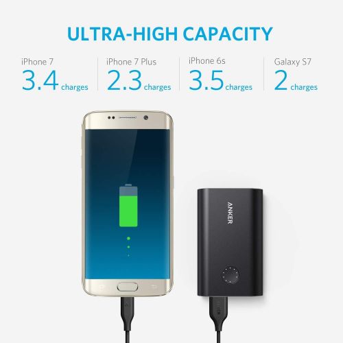 앤커 [아마존핫딜][아마존 핫딜] Anker PowerCore+ 10050 Premium Aluminum Portable Charger with Qualcomm Quick Charge 3.0, 10050mAh Power Bank with PowerIQ Technology for iPhone, iPad, Samsung Galaxy, Android Phone