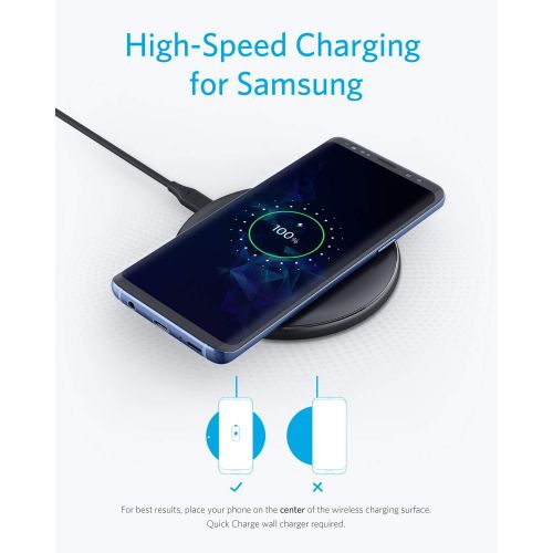 앤커 [아마존 핫딜] Anker Wireless Chargers Bundle, PowerWave Pad & Stand 10W, Compatible iPhone 11, 11 Pro, 11 Pro Max, XS Max, XR, XS, X, 8, 8 Plus, 10W for Galaxy S10 S9 S8, Note 10 Note 9 (AC Adap