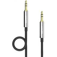 [아마존베스트]Anker 3.5mm Premium Auxiliary Audio Cable (4ft / 1.2m) AUX Cable for Headphones, iPods, iPhones, iPads, Home/Car Stereos and More (Black)