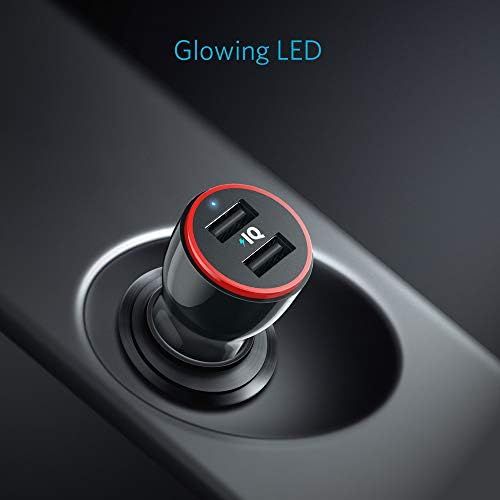 앤커 [아마존베스트]Anker 24W Dual USB Car Charger, PowerDrive 2 for iPhone Xs/XS Max/XR/X / 8/7 / 6 / Plus, iPad Pro/Air 2 / Mini, Note 5/4, LG, Nexus, HTC, and More