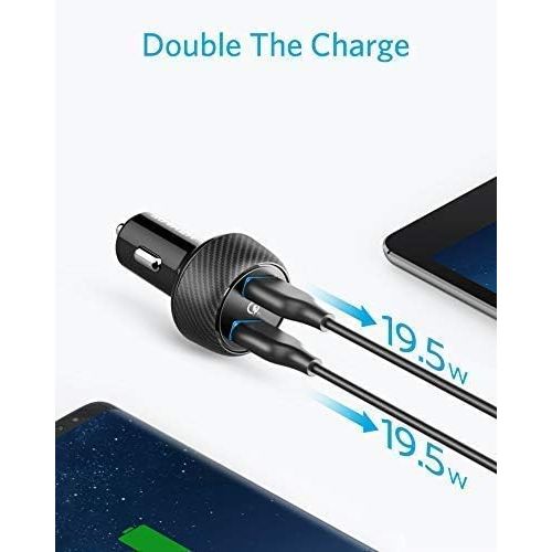 앤커 [아마존베스트]Anker Quick Charge 3.0 39W Dual USB Car Charger, PowerDrive Speed 2 for Galaxy S8/Edge/Plus, PowerIQ for iPhone Xs/XS Max/XR/X/8/7/6/Plus, iPad Pro/Air 2/Mini, LG, Nexus, HTC and M