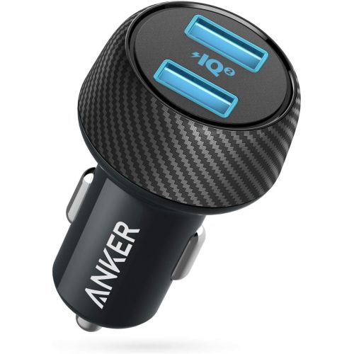 앤커 [아마존베스트]Car Charger (Compatible with Quick Charge Devices), Anker 30W Dual USB Car Charger, PowerDrive Speed 2 with PowerIQ 2.0 for Galaxy S8/Edge/Note, iPhone Xs/Max/XR/X/8, iPad Pro/Air