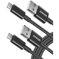 [아마존베스트]Anker 6ft Premium Nylon Lightning Cable [2-Pack], Apple MFi Certified for iPhone Chargers, iPhone Xs/XS Max/XR/X / 8/8 Plus / 7/7 Plus / 6/6 Plus / 5s, iPad Pro Air 2, and More(Bla