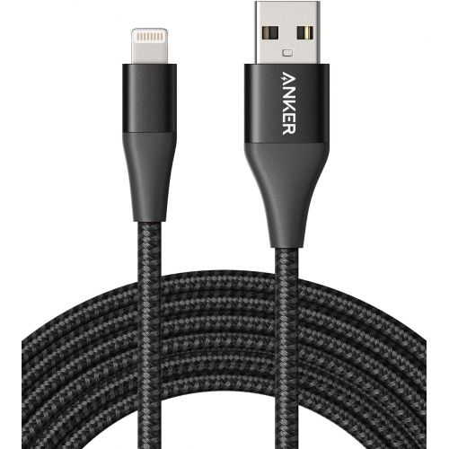 앤커 [아마존베스트]Anker Powerline+ II Lightning Cable (10ft), MFi Certified for Flawless Compatibility with iPhone Xs/XS Max/XR/X / 8/8 Plus / 7/7 Plus / 6/6 Plus / 5 / 5S and More(Black)