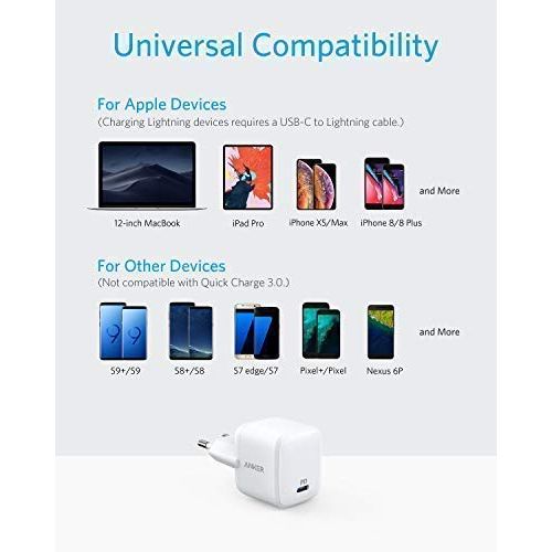 앤커 [아마존 핫딜]  [아마존핫딜]Anker USB C Ladegerat, PowerPort Atom PD 1 extrem kompaktes 30W mit Power Delivery und GaN-Technologie fuer iPhone 11/11 Pro/11 Pro max/XS/Max/XR,iPad Pro,Pixel, MacBook Pro/Air,Gal