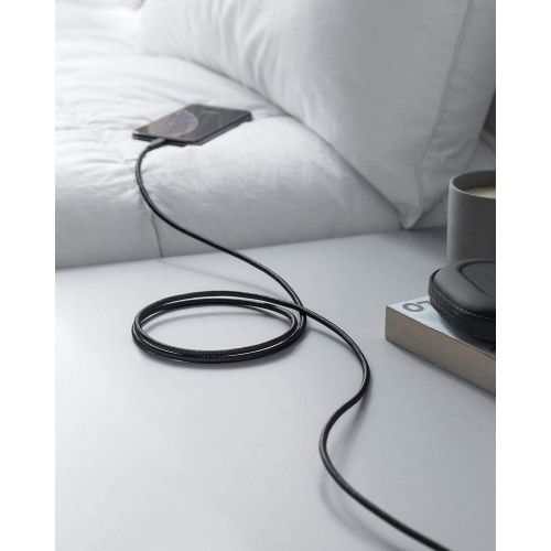 앤커 [아마존 핫딜] [아마존핫딜]Anker Powerline+ II USB-C auf Lightning Kabel, 180cm lang, Nylon-umflochtenes Ladekabel fuer iPhone X/XS/XR/XS Max / 8/8 Plus, unterstuetzt Power Delivery (fuer Typ-C Ladegerate) (Sch