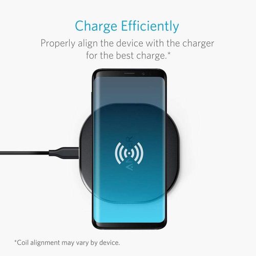 앤커 [아마존 핫딜] [아마존핫딜]Anker - Wireless Charger, 10W Qi-Zertifiziertes Kabelloses Leistungsstarkes Induktives Ladegerat fuer Samsung S9/ S8/ S8+, iPhone XS Max/ XR/ XS/ X/ iPhone 8/ 8 Plus, Nexus,HTC, LG