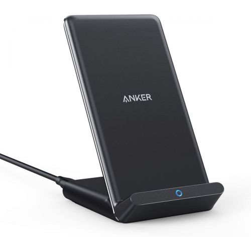 앤커 Anker Wireless Charger, 10W Max PowerWave Stand Upgraded, Qi-Certified, 7.5W for iPhone 11, 11 Pro, 11 Pro Max, XR, Xs Max, XS, X, 8, 8 Plus, 10W for Galaxy S20 S10 S9, Note 10 Not