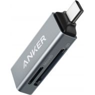 Anker SD Card Reader, 2-in-1 USB C Memory Card Reader for SDXC, SDHC, SD, MMC, RS-MMC, Micro SDXC, Micro SD, Micro SDHC Card, and UHS-I Cards