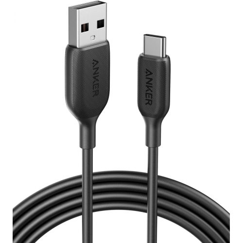앤커 USB Type C Cable, Anker Powerline III USB-A to USB-C Fast Charging Cord (10 ft), Compatible with Samsung Galaxy S10 S9 Plus S8 Plus, LG V20 G7 G6 G5, Sony XZ, and More