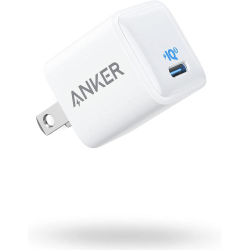 앤커 USB C Charger, Anker 18W PIQ 3.0 Compact Fast Charger Adapter, PowerPort III Nano USB C Wall Charger for iPhone 11/11 Pro / 11 Pro Max/XR/XS/X, Galaxy S10 / S9, Pixel 3/2, iPad Pro