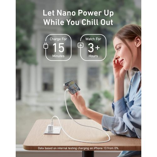 앤커 USB C Charger, Anker 18W PIQ 3.0 Compact Fast Charger Adapter, PowerPort III Nano USB C Wall Charger for iPhone 11/11 Pro / 11 Pro Max/XR/XS/X, Galaxy S10 / S9, Pixel 3/2, iPad Pro