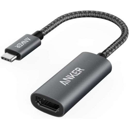 앤커 Anker USB C to HDMI Adapter, Aluminum Portable USB C Adapter, Supports 4K 60Hz, for MacBook Pro, MacBook Air, iPad Pro, Pixelbook, XPS, Galaxy, and More [Compatible with Thunderbol