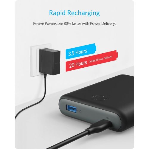 앤커 [Power Delivery] Anker PowerCore 13400 Nintendo Switch Edition, The Official 13400mAh Portable Charger for Nintendo Switch, for use with iPhone X/8, USB-C MacBooks, and More