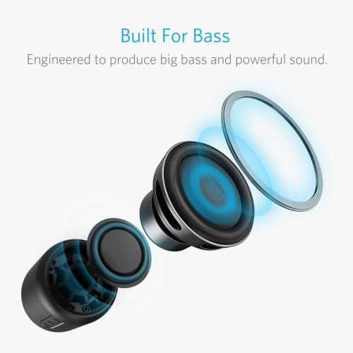 앤커 Anker Soundcore Mini, Super-Portable Bluetooth Speaker with 15-Hour Playtime, 66-Foot Bluetooth Range, Enhanced Bass, Noise-Cancelling Microphone - Black
