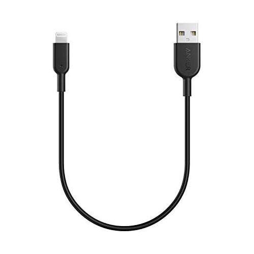 앤커 Anker Powerline II Lightning Cable (1ft), Probably The Worlds Most Durable Cable, MFi Certified for iPhone Xs/XS Max/XR/X / 8/8 Plus / 7/7 Plus / 6/6 Plus (Black)