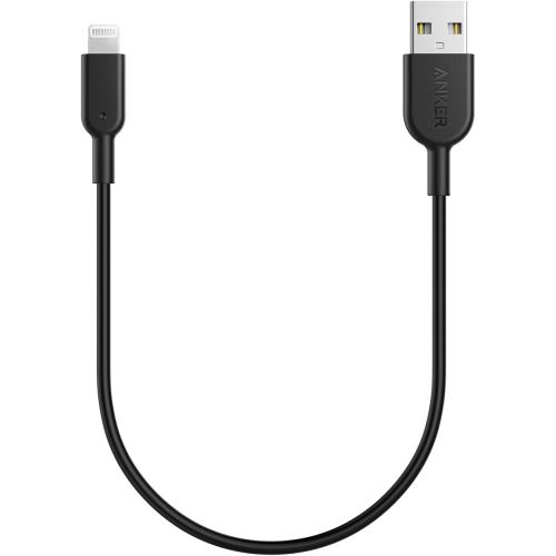 앤커 Anker Powerline II Lightning Cable (1ft), Probably The Worlds Most Durable Cable, MFi Certified for iPhone Xs/XS Max/XR/X / 8/8 Plus / 7/7 Plus / 6/6 Plus (Black)