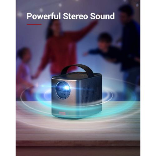 앤커 Nebula, by Anker, Mars II 300 ANSI Lumen Home Theater Portable Projector with 720p 30 to 150 Inch DLP Picture, Home Entertainment, 10W Speakers, Android 7.1, 1-Second Autofocus, Mo