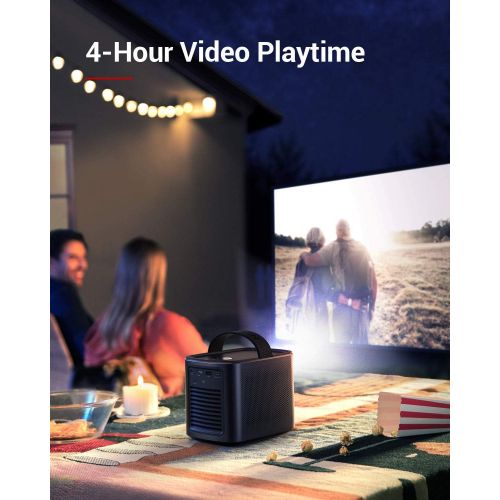 앤커 Nebula, by Anker, Mars II 300 ANSI Lumen Home Theater Portable Projector with 720p 30 to 150 Inch DLP Picture, Home Entertainment, 10W Speakers, Android 7.1, 1-Second Autofocus, Mo